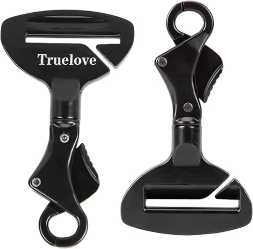 Truelove Vehicle Seat Belt Safety Buckle Lock (Black / 2.7*4.7inch)