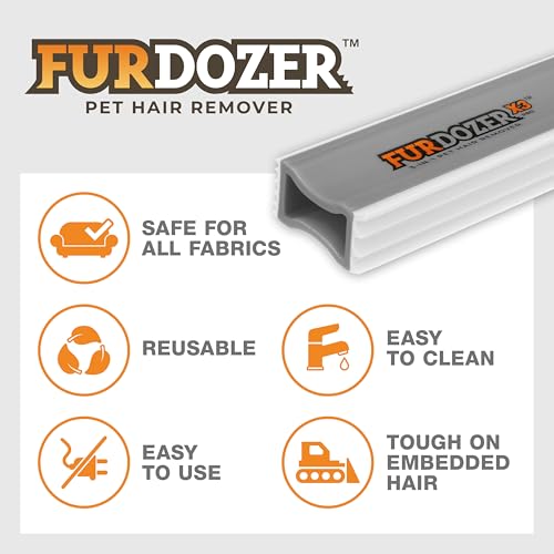 FurDozer Pet Hair Remover & Auto Detailing Tools (Gray / (2 Pack) - X3 PRO)