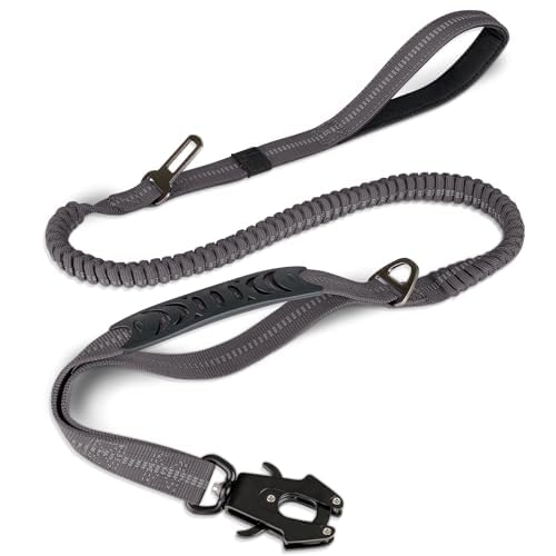 Tactical Bungee Dog Leash (Gray)
