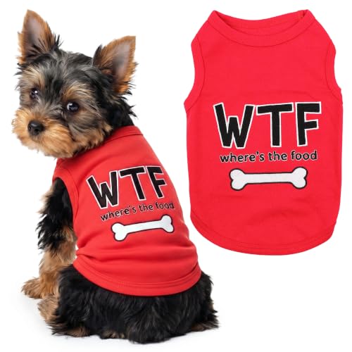 Dog Shirt 100% Cotton Shirts for Small Dogs (XS(3-5lbs))