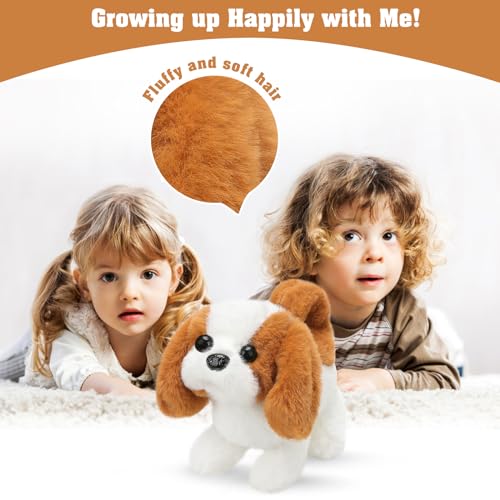 Plush Saint Bernard Toy Puppy Electronic Interactive Dog (Saint Bernard Dog)