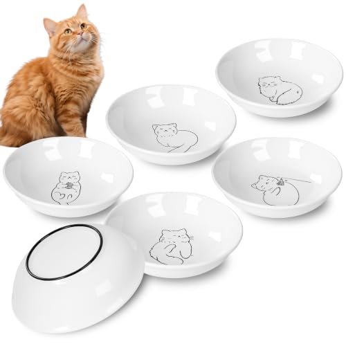 Non Slip Cat Food Bowls (white-B)