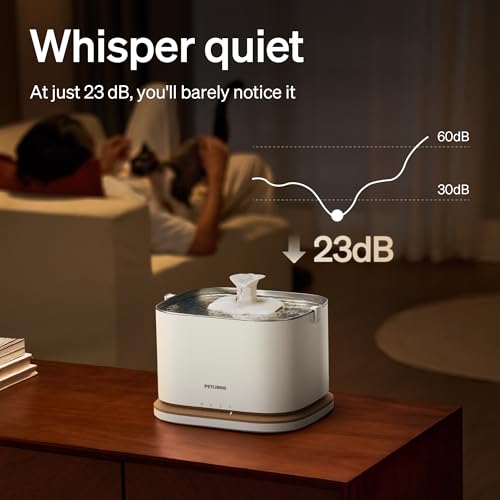 Upgrade Cat Water Fountain (White / Fountain)