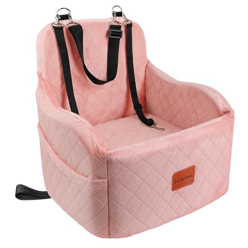 Dog Booster Car Seat for Small (Pink / Medium)