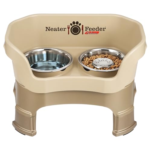 Neater Feeder Deluxe Mess (Medium + Slow Feed Bowl Combo / Cappuccino)