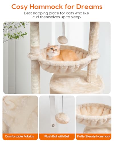Small Cat Tree for Indoor Cats (29.6" / Beige)
