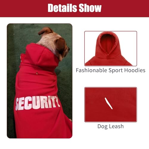Security Dog Hoodie (#1 Red(Security) / XX-Large (All Breed Sizes))