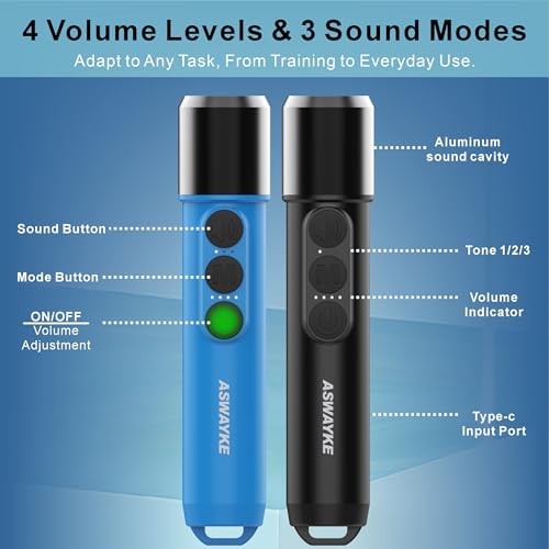 Electronic Whistle Set of 2 (Black)