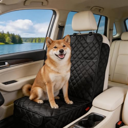 Dog Car Seat Covers Waterproof Front Full Protection Cover with Side Flaps - PetSolution