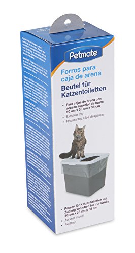 TOP ENTRY LITTER PAN LINERS Dark Grey 8 Count (8 Count (Pack of 1) / Dark Grey)