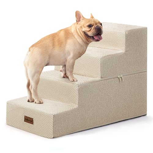 Dog Steps for Bed or Couch (Beige)