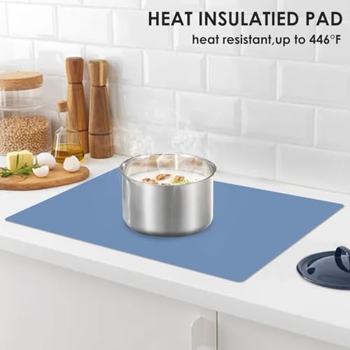 Extra Large Silicone Craft Mat for Kids (03-grayblue / 24"L x 16"W)