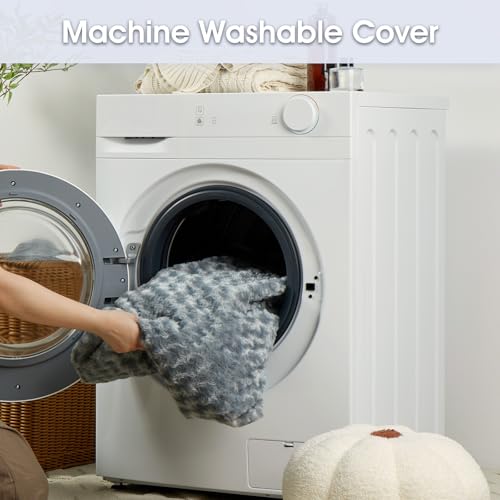 Orthopedic Washable Human Dog Bed for Adult & Dog Cozy Sleep (71"l x 46"w x 7"th / Grey)