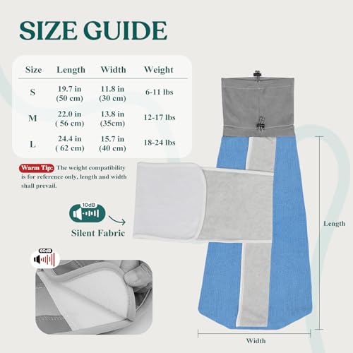 Cat Grooming Wrap for Cutting Nails (L: ( 18-24LB ) / Blue)