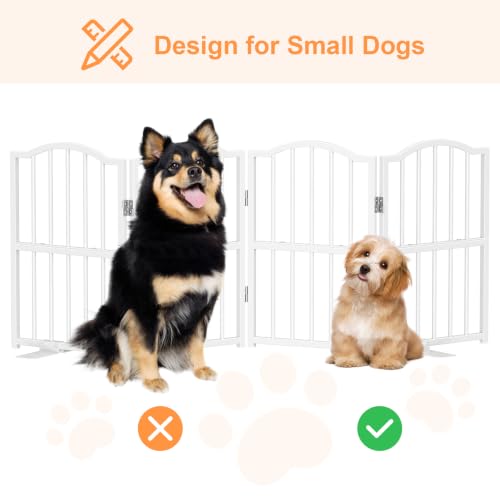 Dog Gate Indoor (White / 4 Panel-23.62''H, Up to 63''W)