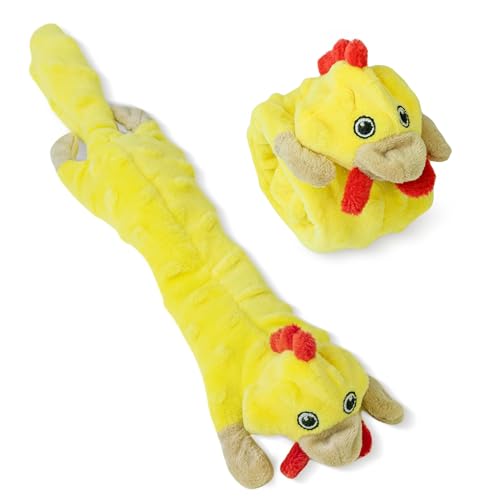 Dog Squeaky Toys Pack (Small / Bubble Plush-Chicken)