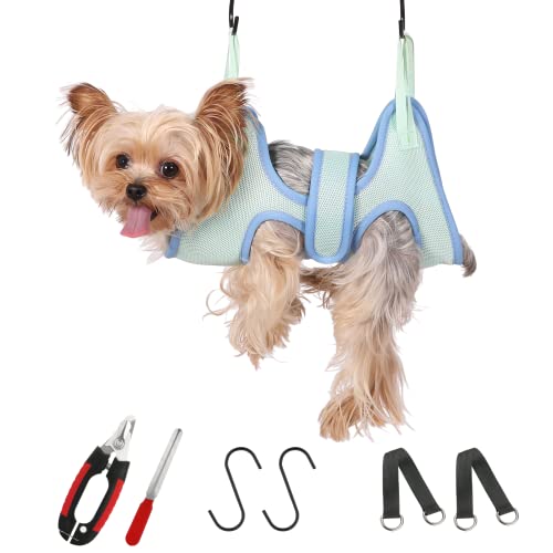 Pet Dog Grooming Hammock Harness for Cats & Dogs (XXS (Suitable for 2-5LB))