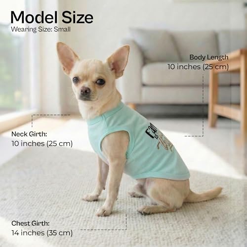 Dog Shirt 100% Cotton Shirts for Small Dogs (X-Small (3-5lbs))