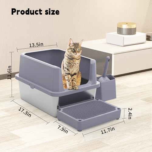 Cat Litter Box Non (Gray)