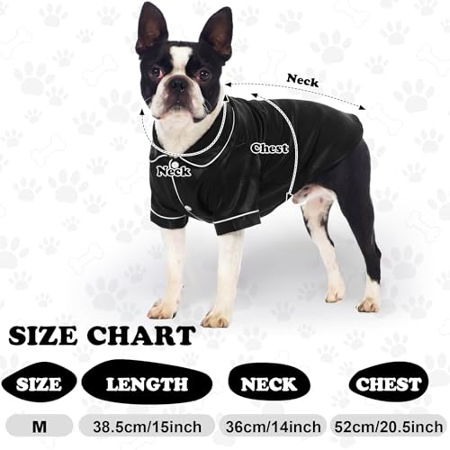 Dog Silk Pajamas Shirt Puppy Satin Pjs for Small Dog (M / Black)