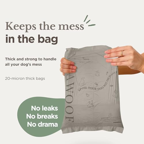 Dog Poop Bags Rolls (Gray / 90 Bags (6 Rolls))