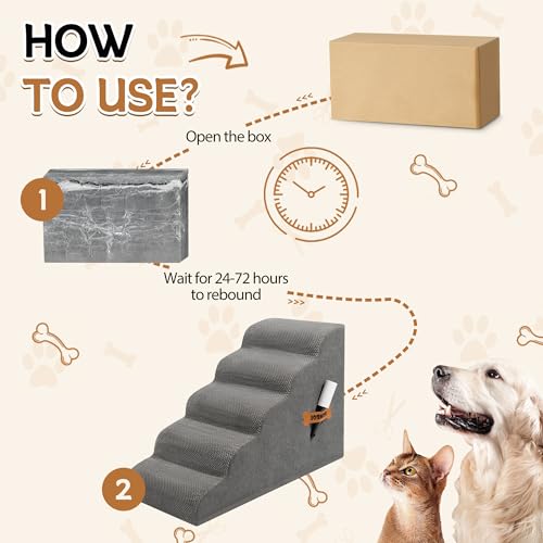 Dog Stairs Ramp for High Beds Couches
