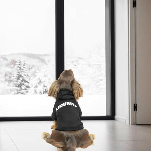 Security Dog Hoodie (#1 Black(Security) / Medium(Dachshund Recommend))