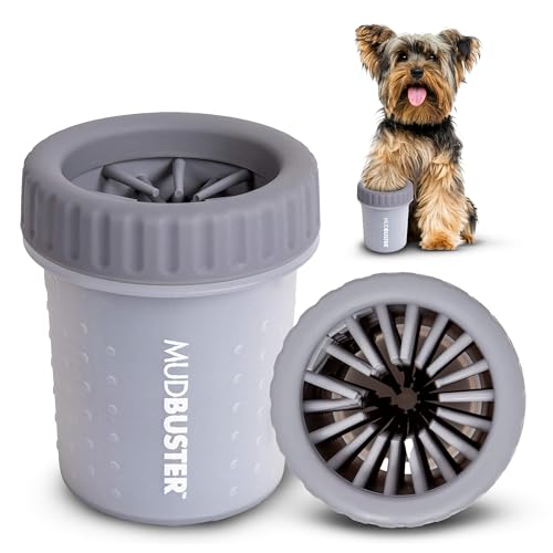 MudBuster Portable Dog Paw Cleaner (Light Gray / Small)