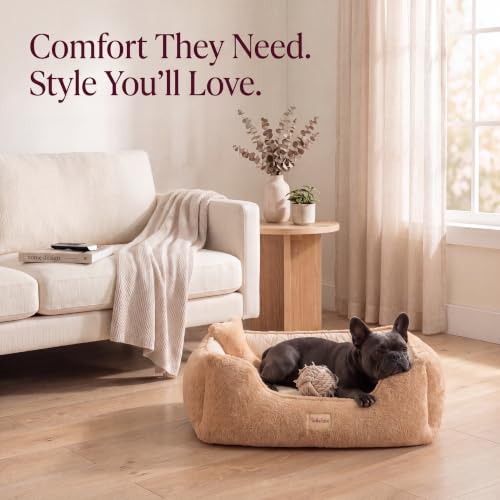 Cooling Orthopedic Dog Bed for Large Dogs (Tan / 47"L × 37"W (L))