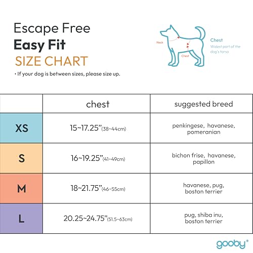 Escape Free Easy Fit Dog Harness (Medium chest (18~21.75") / Orange)