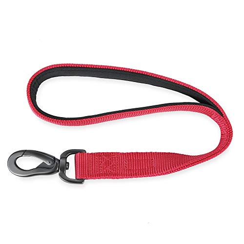 Short Dog Leash 18" (Red / 18 Inches)