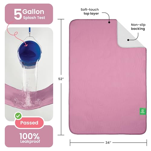Washable Underpads (Pink / 34"x52" (Pack of 4))