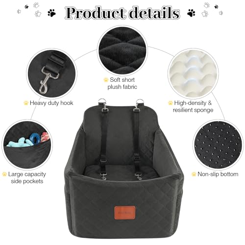 Small Dog Car Seat (Black / Medium)