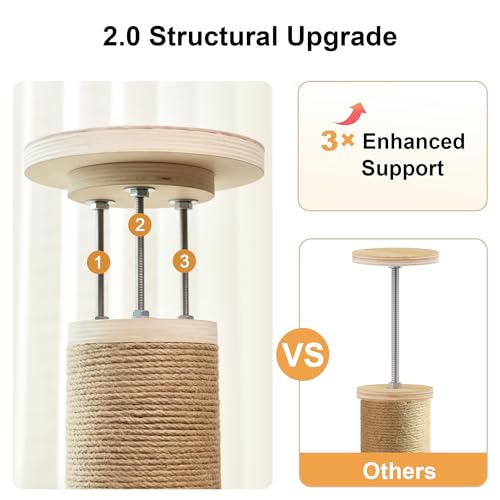 Floor to Ceiling Cat Tree (Beige)