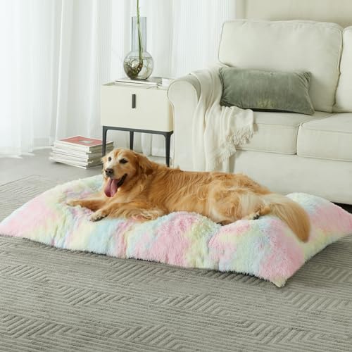 Dog Beds for Large Dogs (Rainbow / 2XL(48x29 inch))