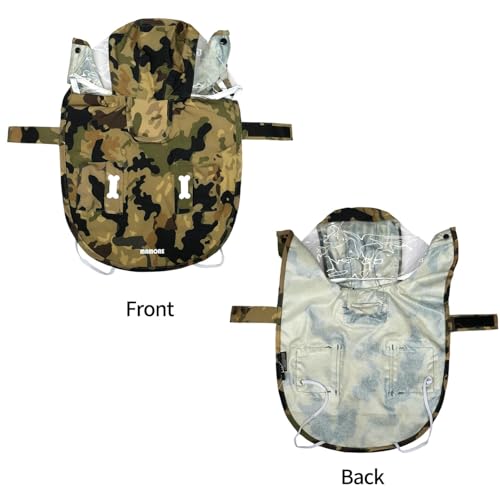 Waterproof Dog Raincoat (Camo / Large)
