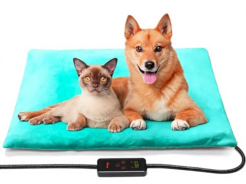 Large Pet Heating Pad (35.0"L x 24.0"W x 0.6"Th / Green)