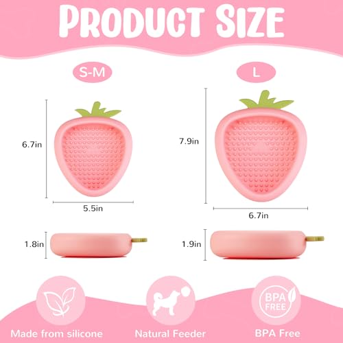 Freeze Dog Lick Bowl (L / B- Pink)