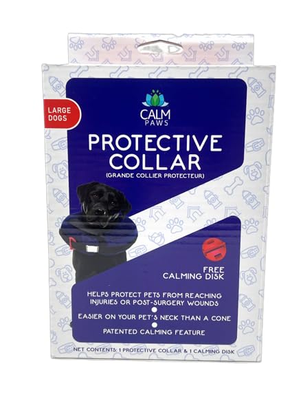 Calm Paws Protective Inflatable Collar Large w (Large)