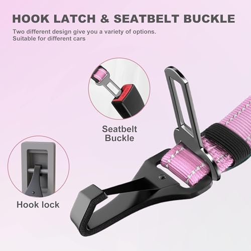 Dog Seat Belt 3 (Pink)
