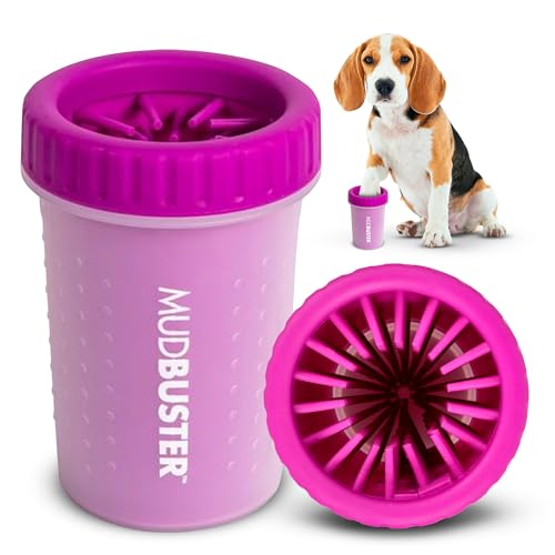 MudBuster Medium Dog Paw Cleaner (Fuchsia / Medium)
