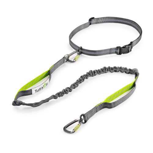 Hands Free Waist Leash for Dog Walking (Carabiner/Green)