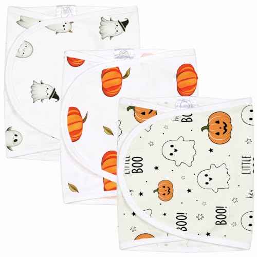 3 Pack Newborn Swaddle Wrap (My First Halloween / Small)