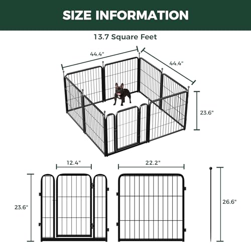 Rollick Dog Playpen (Black / 24"H)