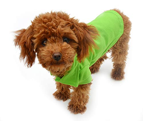 Basic Dog Polo Shirts Premium Cotton (XXL (-55lbs) / Green)