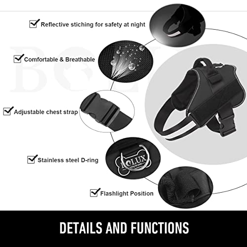 Dog Harness No (Medium (Pack of 1) / Black)