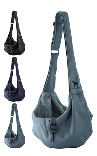 Dog Sling Carrier for Small Dogs 3 (Grey / 15.0"L x 6.0"W x 5.5"H)