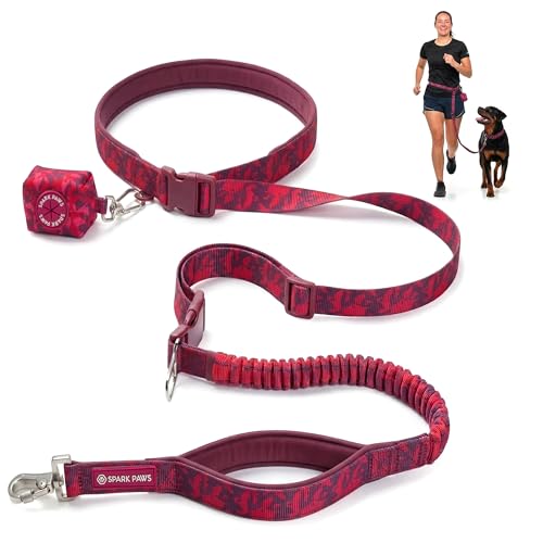 Hands Free Dog Leash (Fuchsia Camo)