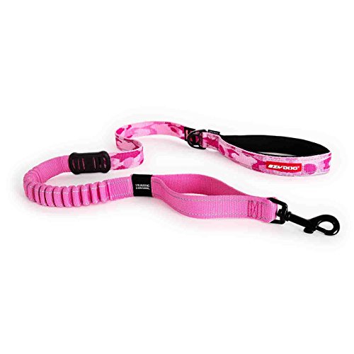 Zero Shock Bungee Dog Leash (Pink Camo / 48-Inch)