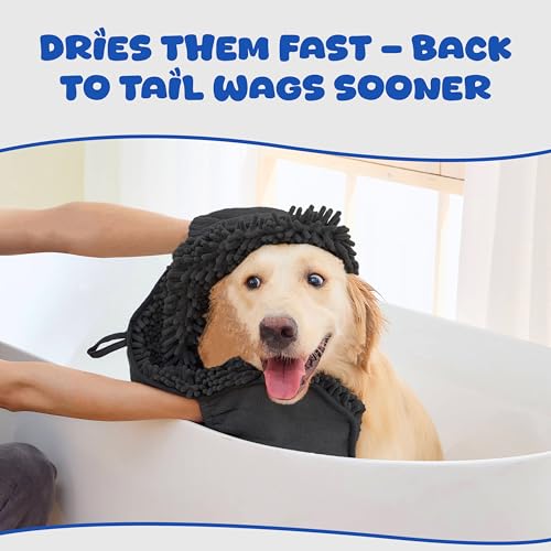 Dog Towel for Drying Dogs (BLACK)